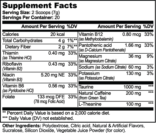 JMX Baddie Tea (Melon Creamsicle), Clean Energy + Hydration, Loaded Tea, 200mg Clean Caffeine, L-Theanine, B-Complex, 0g Sugar